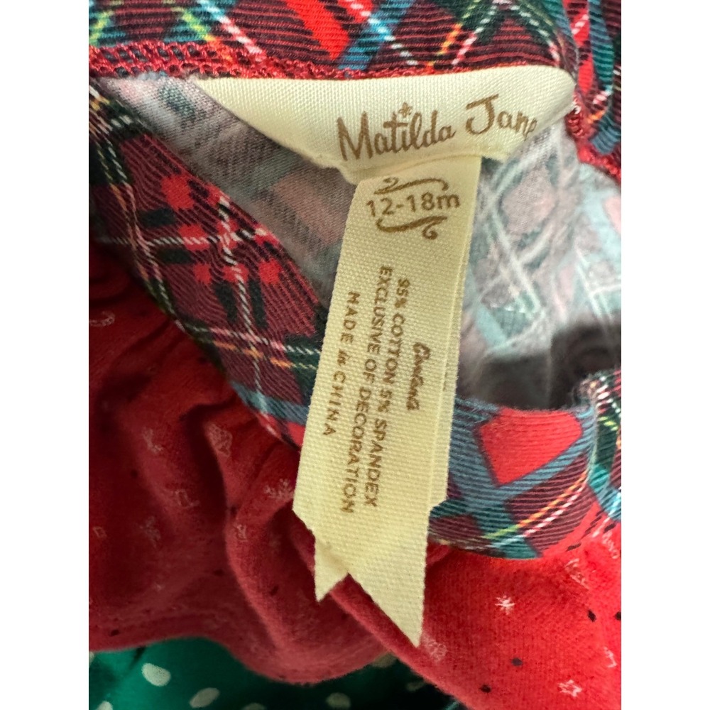 Matilda Jane Ruffle Run Run Rudolph Leggings Christmas Baby Girls 12 18 Months - Picture 6 of 8